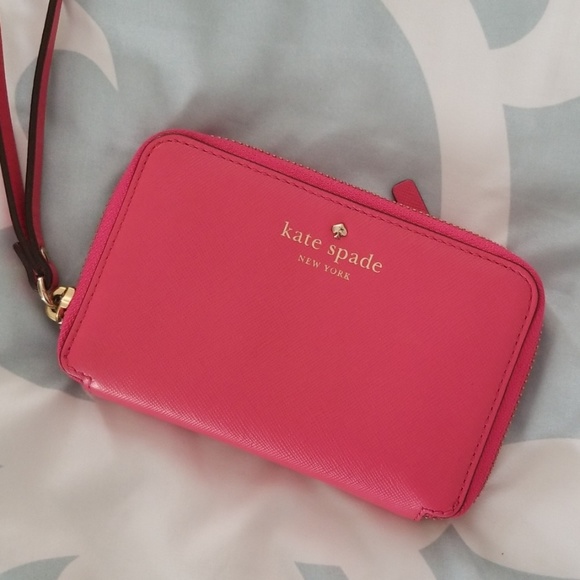 kate spade Handbags - kate spade leather wallet wristlet
